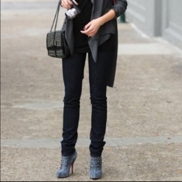 Christian Louboutin Fifre Corset Suede Ankle Boots sz. 36 - Picture 2 of 10